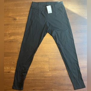 🆕 H&M Solid Black High Waist Leggings | Size L
